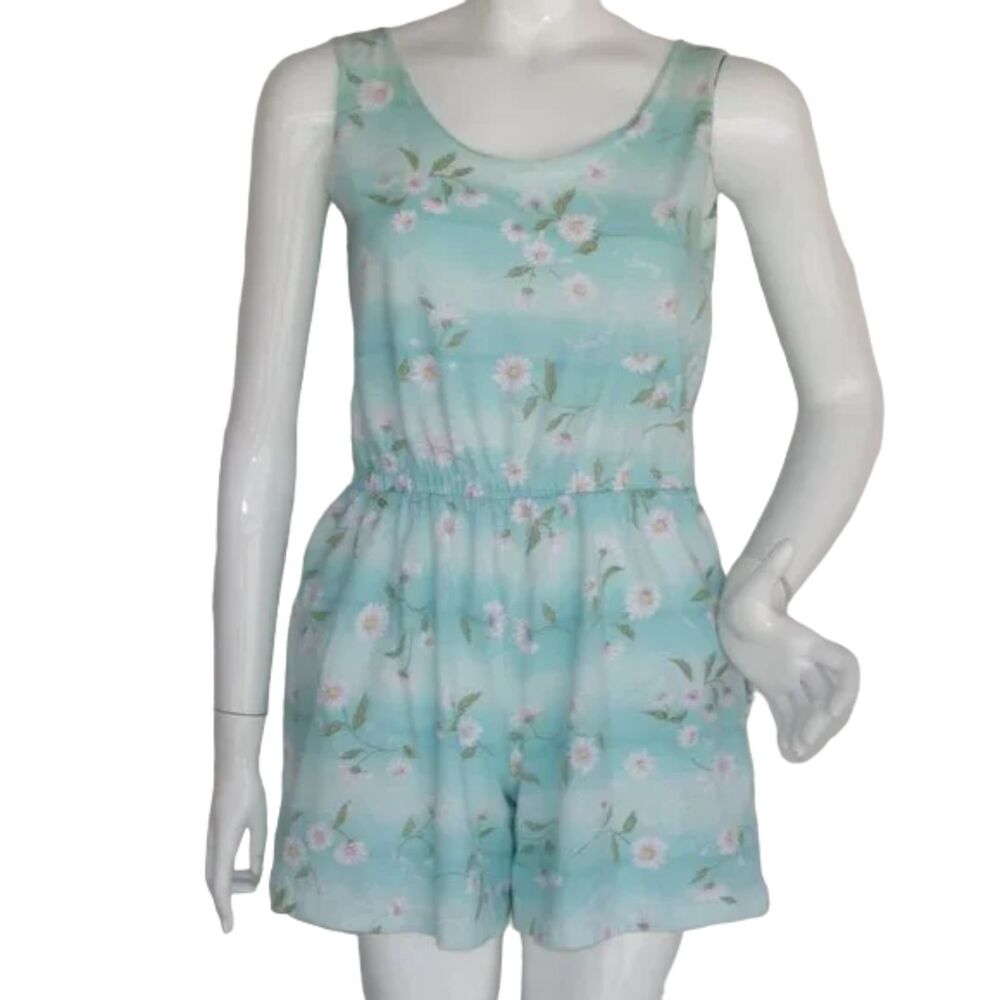 Originals Romper, S, Floral Print, Tank upper, Pockets, Elastic waist, Vintage